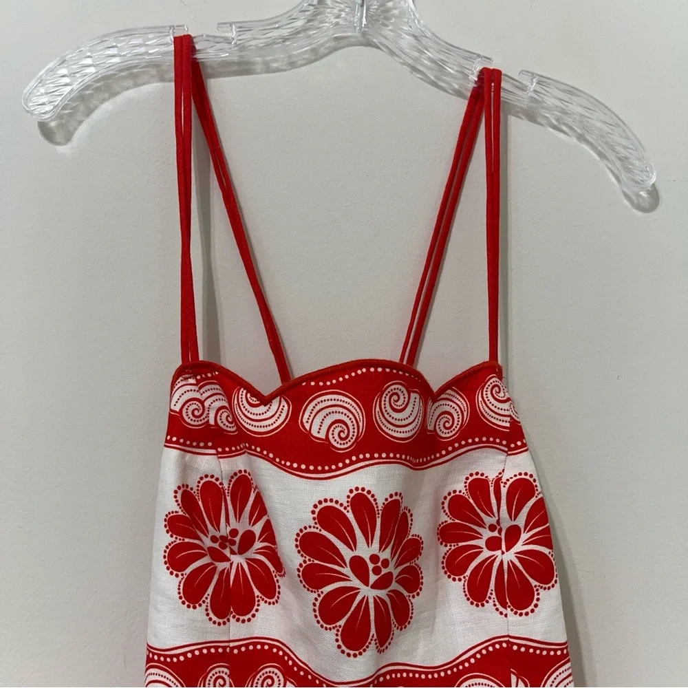 Farm Rio White Ainika Shell Euroflax™ Premium Linen Mini Dress - Picture 7 of 11